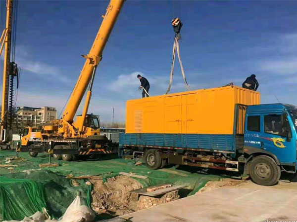 沧州万科工程建设租赁一台大型静音发电